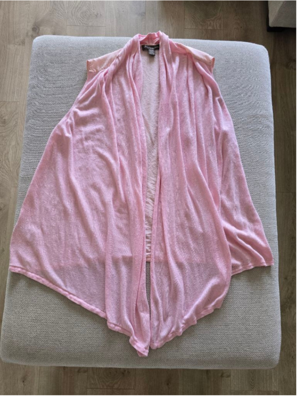 Tommy Bahamas silk and linen mix sleeveless waterfall cardigan Size Large